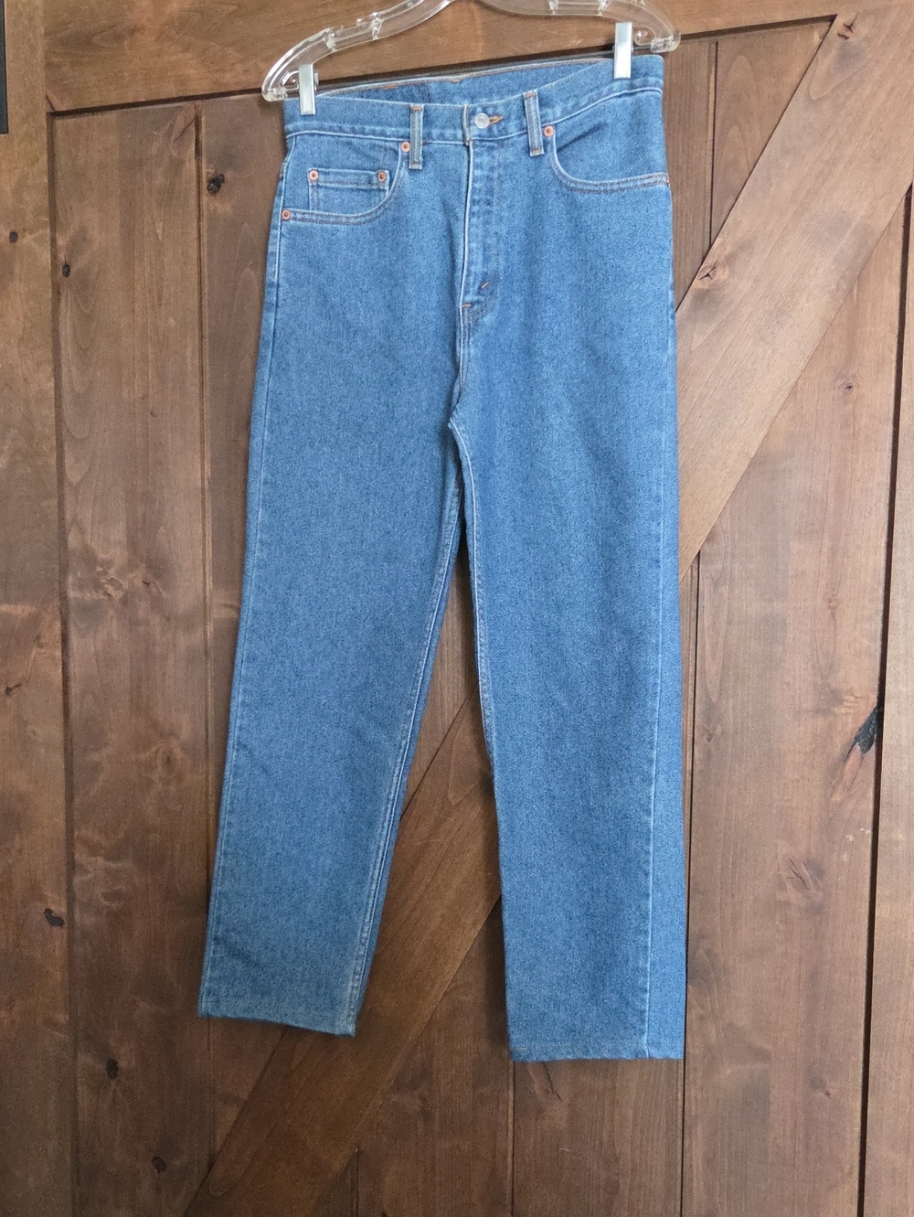 Levi's Straight-Leg Womens Light Blue Denim Jeans